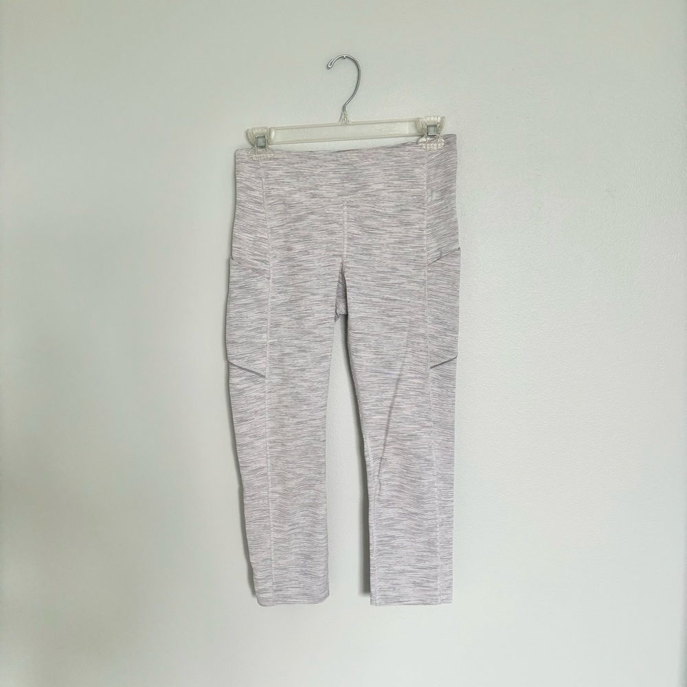 Lululemon Speed Up Crop 21" Wee Are From Space Nimbus Battleship Size 6